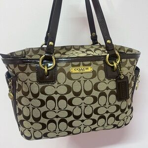 Y2K Coach Brown Canvas Signature Tote - SOLD - depxp